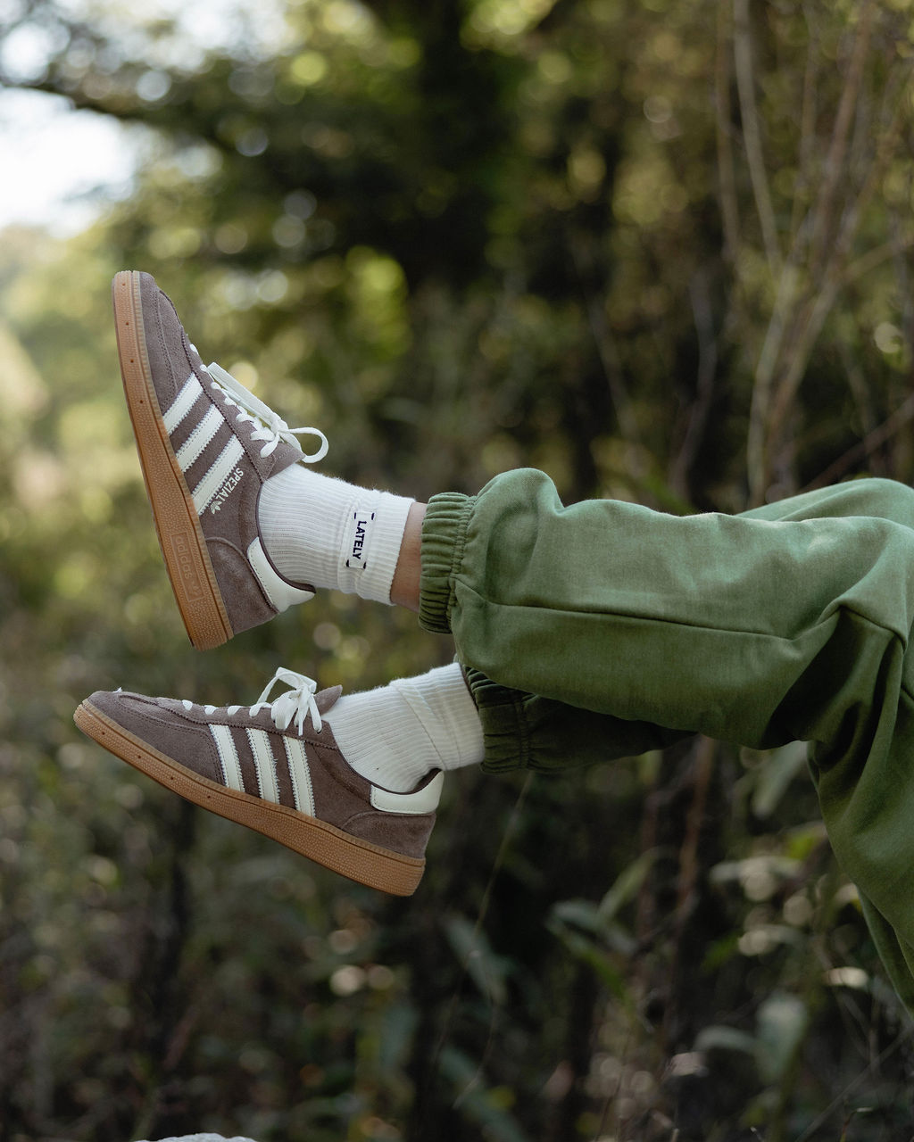 Lately Ribbed Half Crew Socks