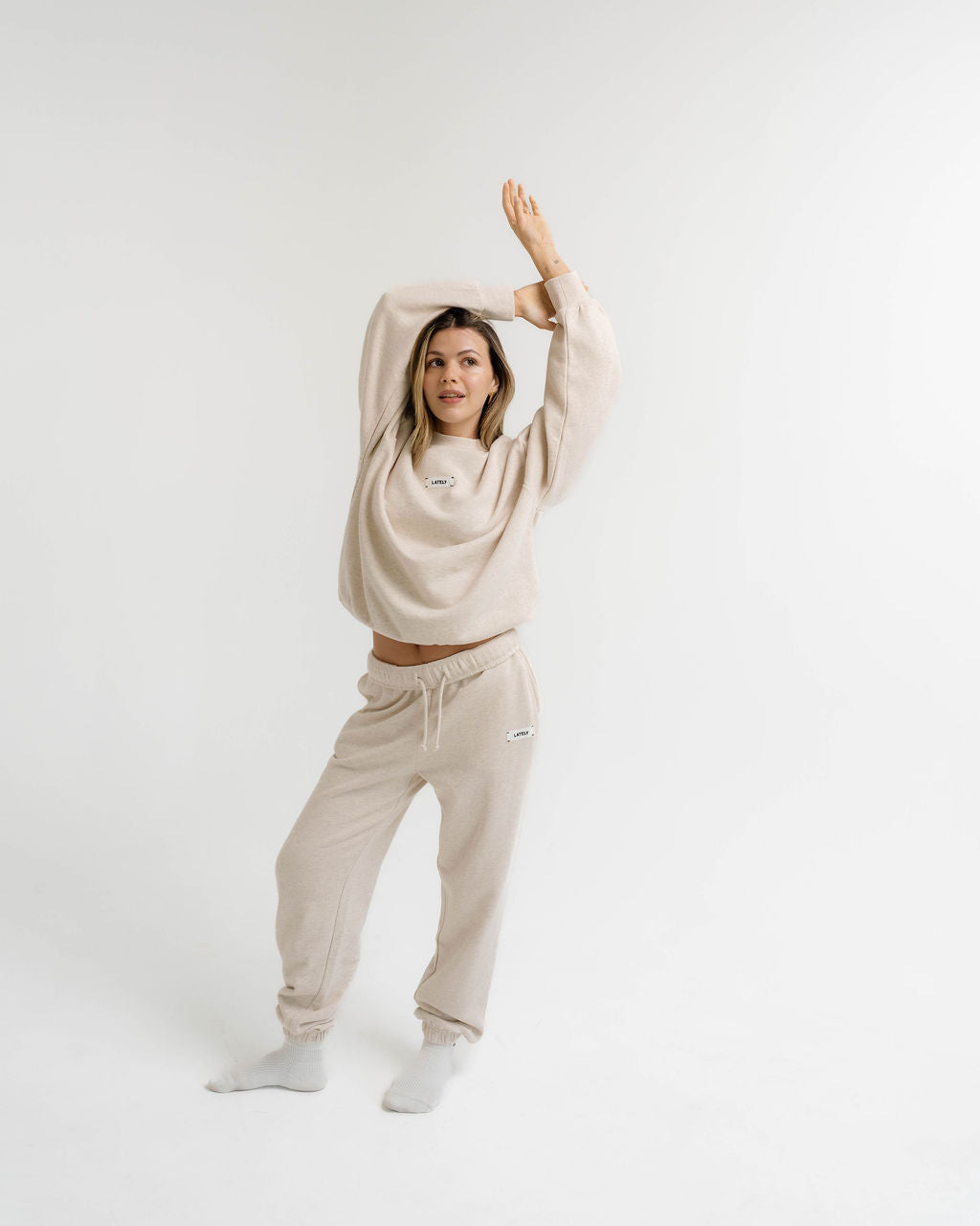 Core Jogger Heathered Oatmeal