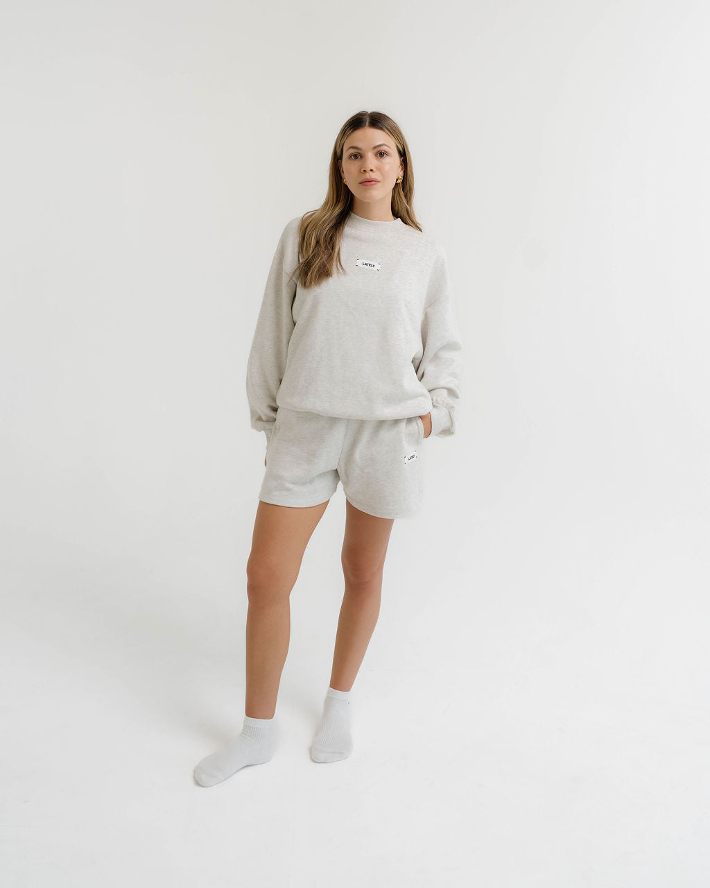 A-line Lounge Short Heathered Grey