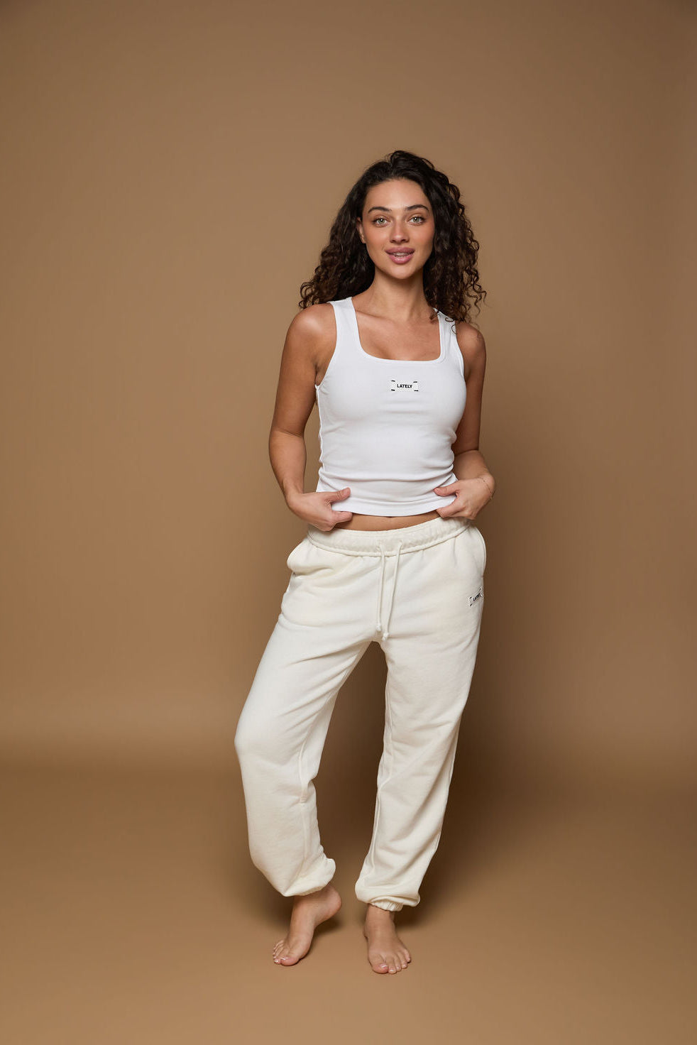 Ribbed Lately Tank White